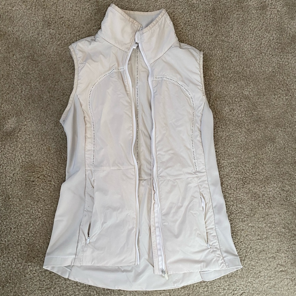 lululemon athletica White Sleeveless Top